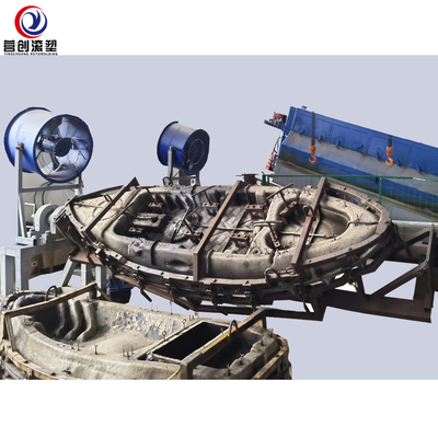 comprar fatura plástica do caiaque do PE do barco de pesca LLDPE da máquina de Rotomolding da canela 46Kw online manufacture
