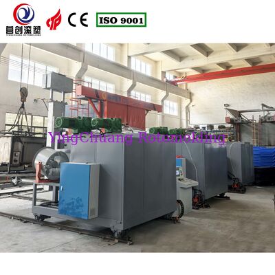Comprar Máquina Rotomoldagem Shuttle Multi-Braço, Equipamento de Moldagem Rotacional Automático Tipo Shuttle para Produtos Plásticos Fabricação em linha