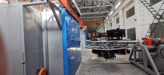 comprar 15-30min Tempo de ciclo Máquina de rotomoulding de transporte com instalação em campo fornecida online manufacture