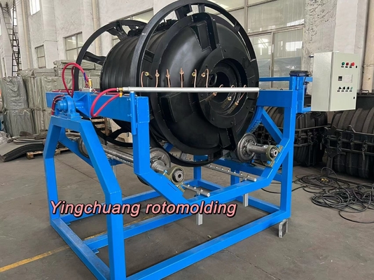 Máquina do rolo da rocha N da chama aberta de Rotomolding para o tanque de água