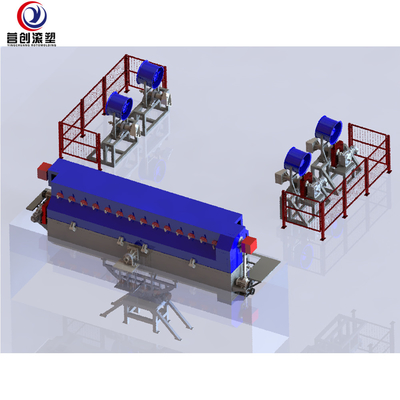 Máquina de Rotomolding do caiaque do polietileno apropriada para produtos Leptosomatic