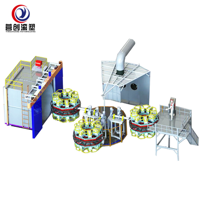 Máquina de Rotomolding do carrossel/máquina moldando rotatória para plásticos ocos