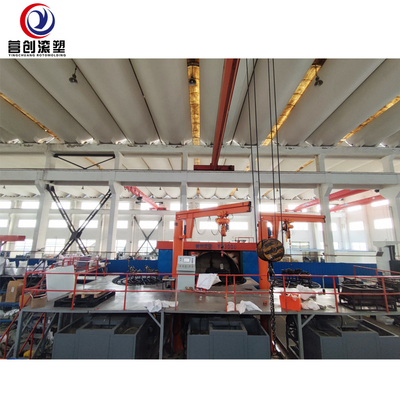 Multi-arm rotational molding machine for water tank container manufacturing in china