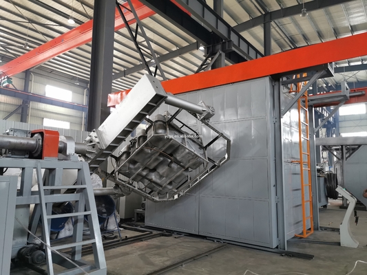 Equipamento de moldagem rotacional de 380V/50Hz com PLC da Siemens para produção de caixa de resfriamento