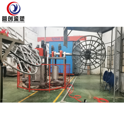Máquina de molde rotatório multifuncional do tanque de água com tela táctil