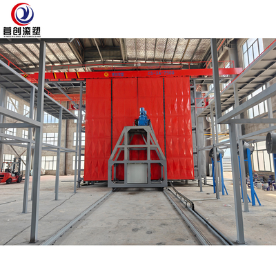 Máquina automática de rotomoulding para a produção de grandes produtos de caixa de torre de água