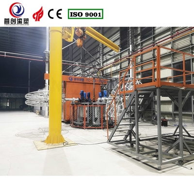 Máquina de moldagem rotativa de tensão personalizada controlada por PLC 220V