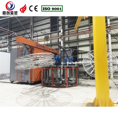 Equipamento de moldagem por rotação controlado por PLC com controlo de temperatura para produtos eléctricos