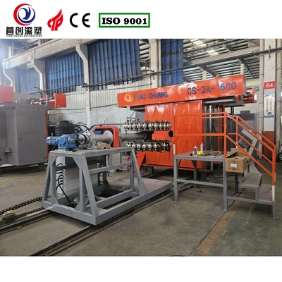 220V/380V/440V Voltage Shuttle Rotomolding Machine com sistema de controlo PLC e velocidade de rotação ajustável para pickleball