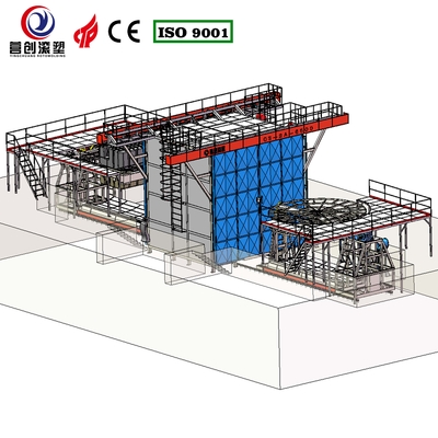 Modo de refrigeração Refrigeração a ar Máquinas de rotomoulding de transporte para tanques de armazenamento de energia eletrolítica personalizados