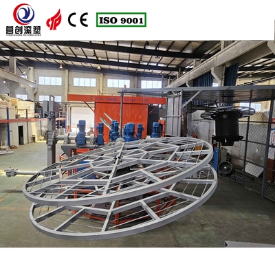 4 braço 5 estação 3,5 metros forno carrossel bi-axial rotomoulding máquina
