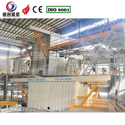Máquina de rotomoldagem tipo shuttle para planta de manufatura, temperatura de moldagem 200-400C, capacidade do queimador 700.000 Kcal