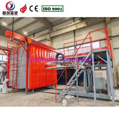 Customized Machine Dimension Shuttle Rotomolding Machine Offering 400mm Molding Depth Suitable for Plastic Mold Production