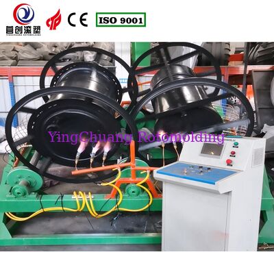 Customizable CF-2A-1000 Dual-Head Open Flame Rotomolding Machine for One-Piece Water Tank Manufacturing