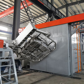 Máquina de moldagem rotativa automática de dois braços para volume de tanque de 7000L