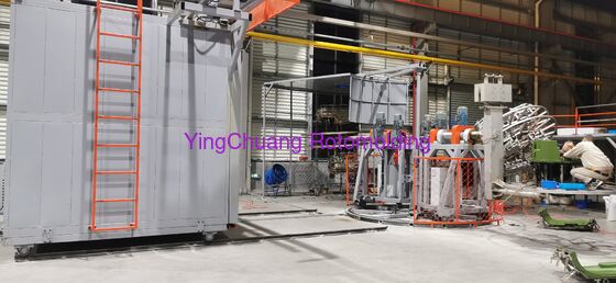 Máquina de molde rotatório do carrossel