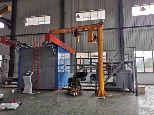 Fabricação de máquinas de moldagem por rotação de ônibus com sistema de controlo PLC para tanques de água