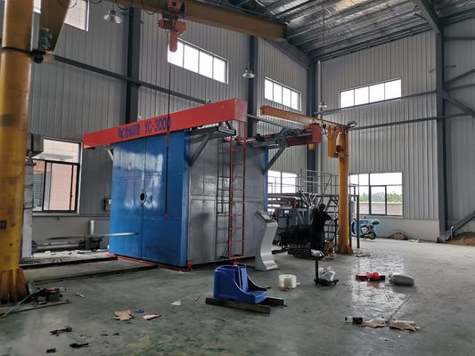Máquina de rotomoldagem Shuttle de sistema de controle PLC de alta capacidade para tanques de água