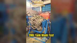 Como a máquina de moldagem rotacional giratória ND-600 produz com eficiência tanques de armazenamento de produtos químicos de 200L