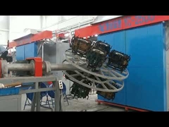 Máquina de moldagem por rotação de naves