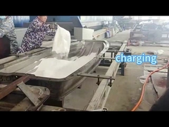 O rock and roll Rotomoulding do controle do PLC do delta faz à máquina para a usina