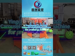 Sistema de operação automática Máquina de moldagem rotacional de carrossel biaxial para pickleball